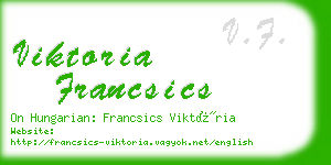 viktoria francsics business card